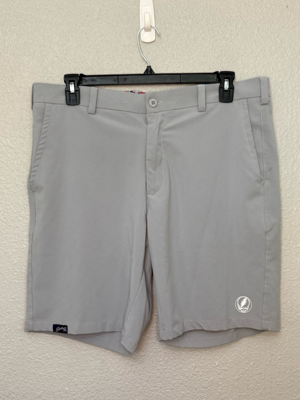 Section 119 x Grateful Dead | Chino Shorts | Silver | Waist 38” Inseam 9”